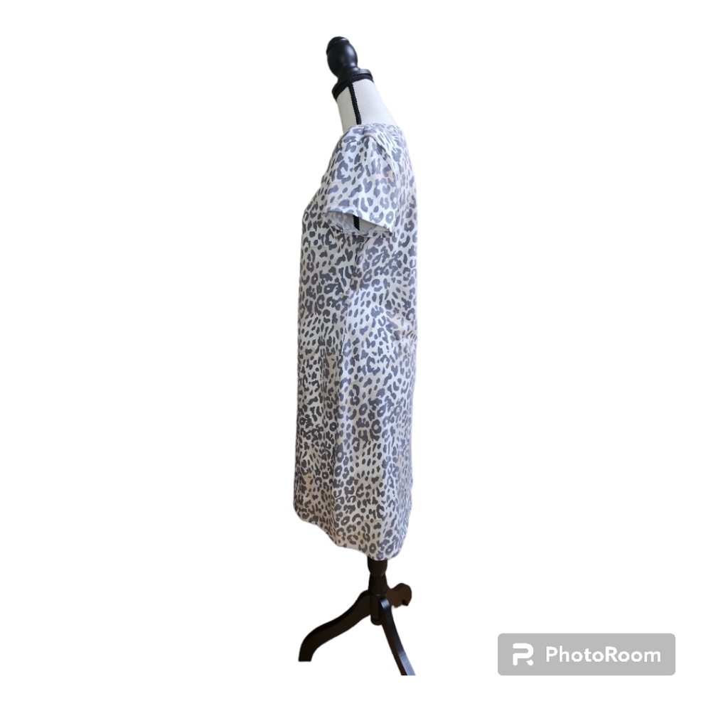 Marc New York - Andrew Marc Women’s Snow Leopard Dress Size L - Picture 8 of 12